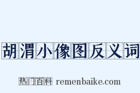 胡渭小像图反义词是什么意思的图片